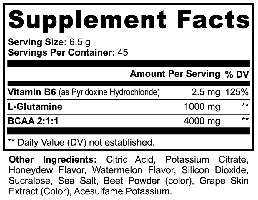 BCAA Post Workout Powder (Watermelon)